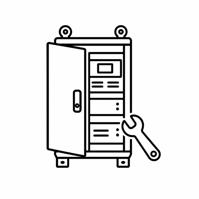 Marine UPS Cabinet Service Access