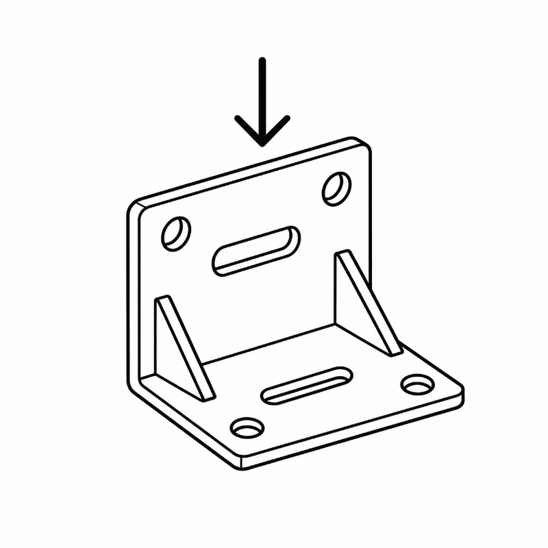 Metal Equipment Mount Load Support
