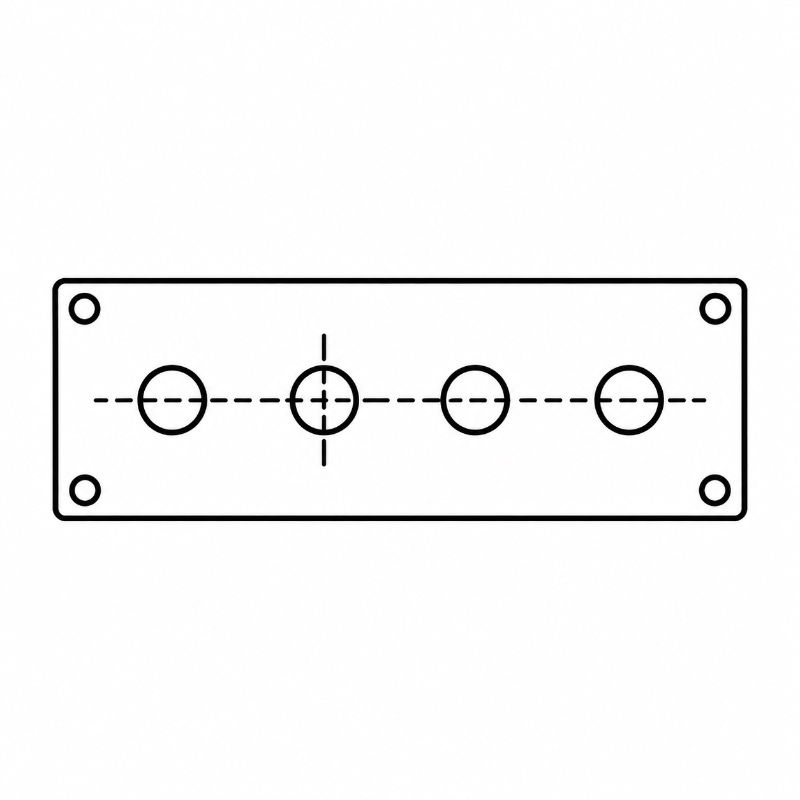 Custom Metal Front Panel Hole Position Accuracy