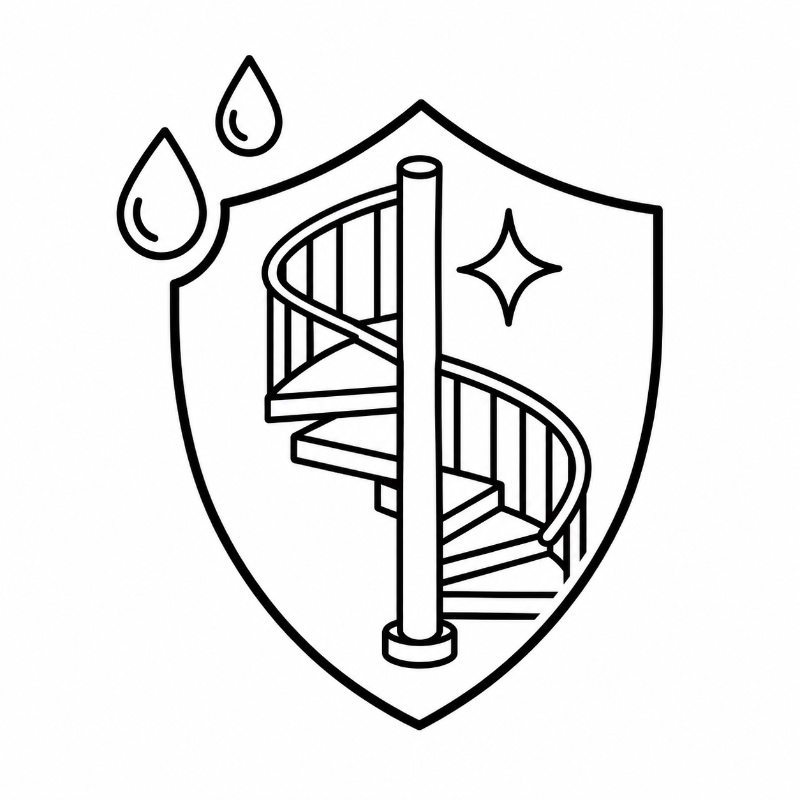 Spiral Staircase Corrosion Protection