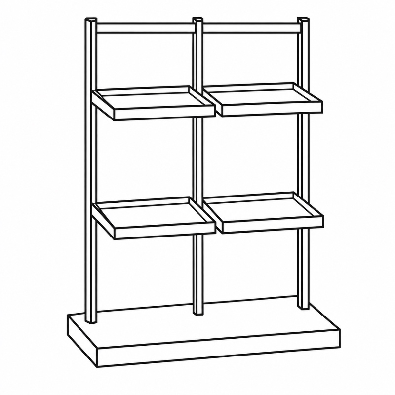Metal Clothing Display Rack Display Trays & Platforms