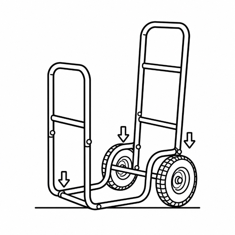 Metal Firewood Cart Frame Stability