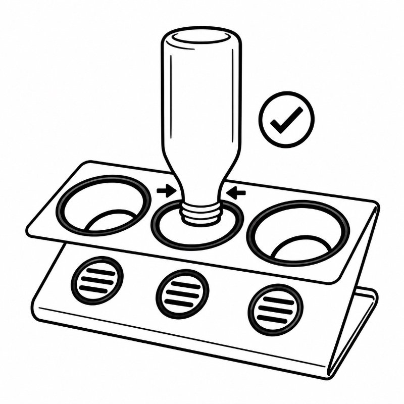 Bottle Drying Rack Bottle Fit