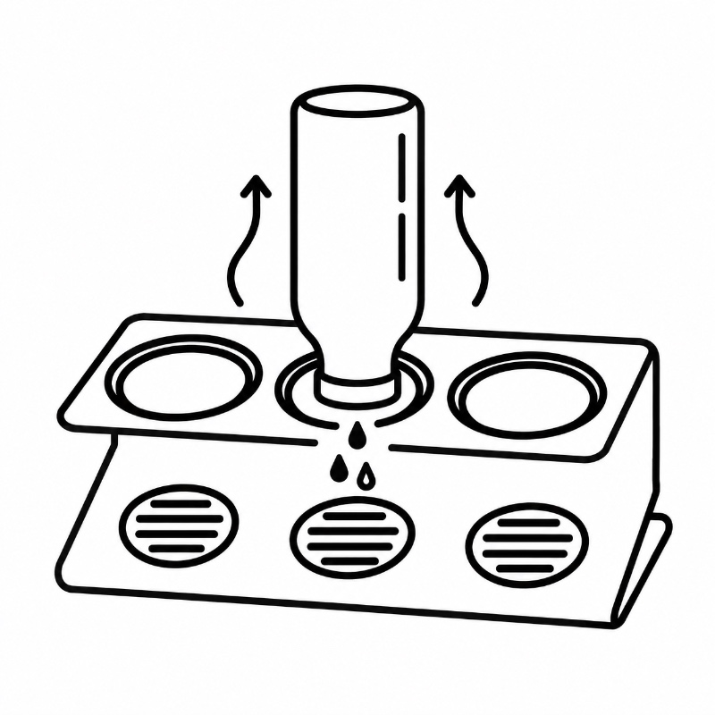 Bottle Drying Rack Drainage & Drying